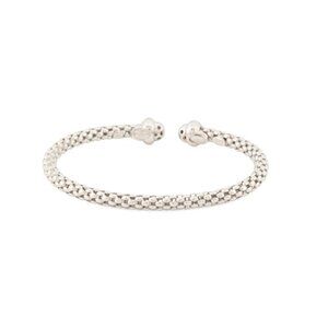 MIA FIORE Silver/Gold Made In Italy 14kt Gold Sterling Silver Cuff Bracelet